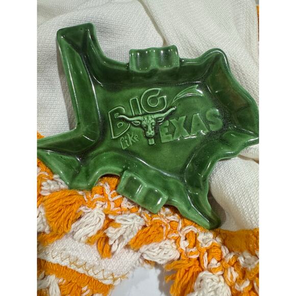 Vintage Green Big Like Texas Ashtray - Picture 1 of 4